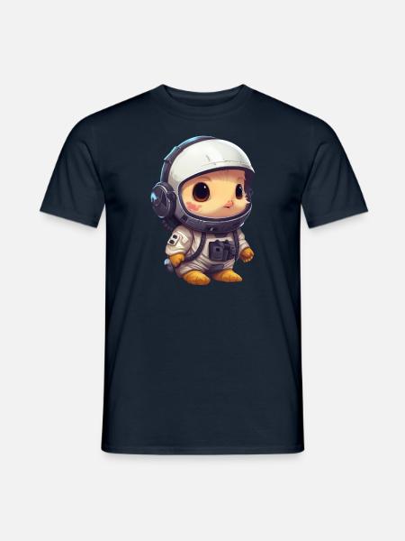 Huhn Küken Astronaut, Kosmonaut im Weltraum - Männer T-Shirt - Navy