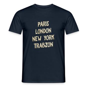Trabzon - Männer T-Shirt - Navy - Vorne - AI Model Male 178 light (178cm)