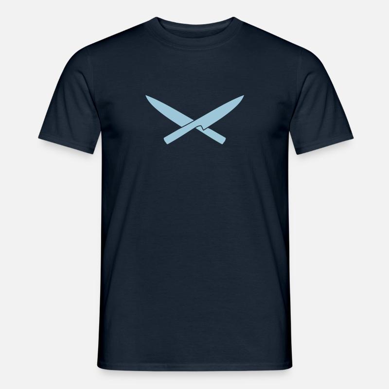 chefmesser - Männer T-Shirt - Navy