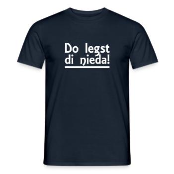 Bayerisch - Dialekt - Spruch - Männer T-Shirt - Navy - Vorne - AI Model Male 178 light (178cm)