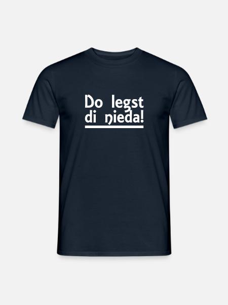 Bayerisch - Dialekt - Spruch - Männer T-Shirt - Navy