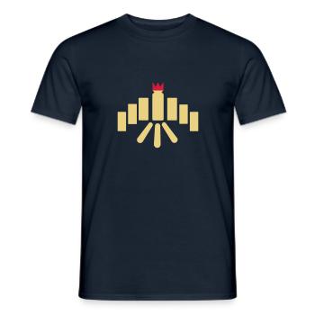 Kubb - Männer T-Shirt - Navy - Vorne - AI Model Male 178 light (178cm)