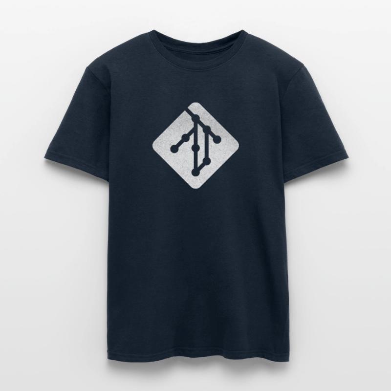 Programmierer Geschenk: Logo im Git Style Männer T-Shirt