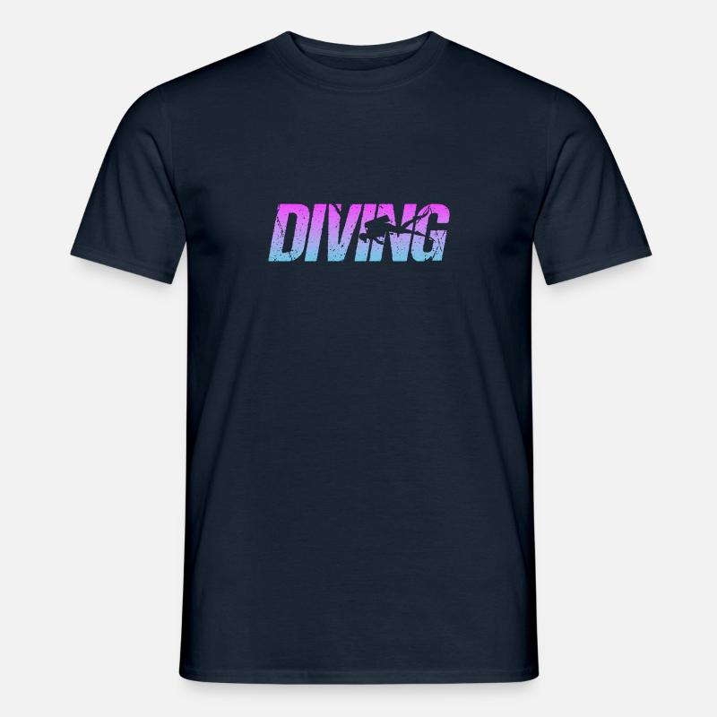 Tauchen - Männer T-Shirt - Navy