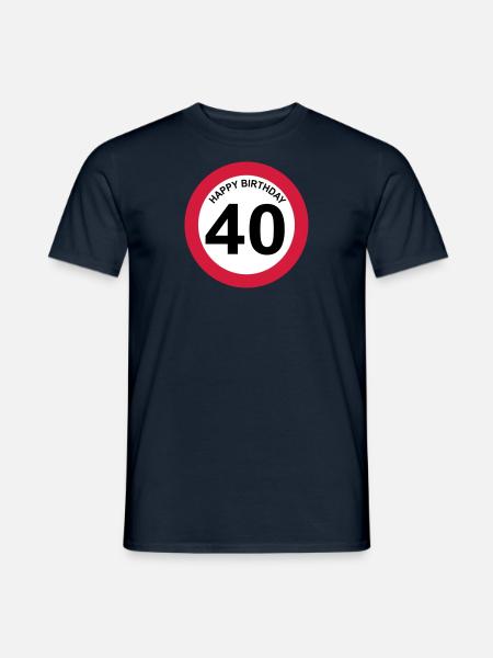 40 - T-shirt homme - marine