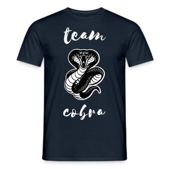 Team Cobra Illustration Serpent Cobra - T-shirt homme - marine - Devant - AI Model Male 178 light (178cm)