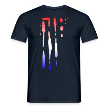 Netherlands Vintage Stripes - Men's T-Shirt - navy - Front - AI Model Male 178 light (178cm)