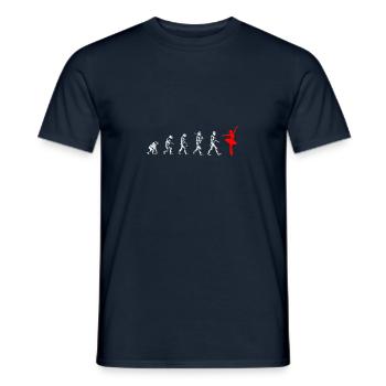 Dancers-Evolution - Männer T-Shirt - Navy - Vorne - AI Model Male 178 light (178cm)