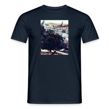 City Trip *Florenz* - Männer T-Shirt - Navy - Vorne - AI Model Male 178 light (178cm)