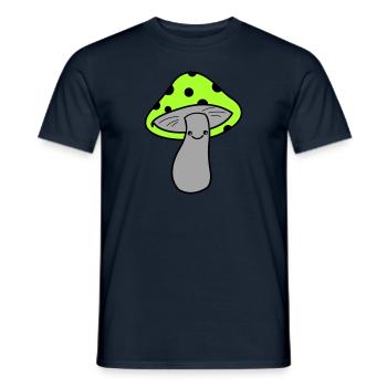 Champignon - T-shirt homme - marine - Devant - AI Model Male 178 light (178cm)