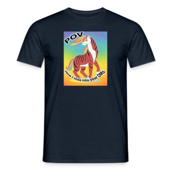 How I slide in your DMs - Männer T-Shirt - Navy - Vorne - AI Model Male 178 light (178cm)