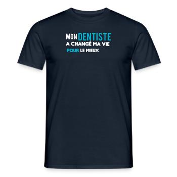 Mon dentiste - T-shirt homme - marine - Devant - AI Model Male 178 light (178cm)