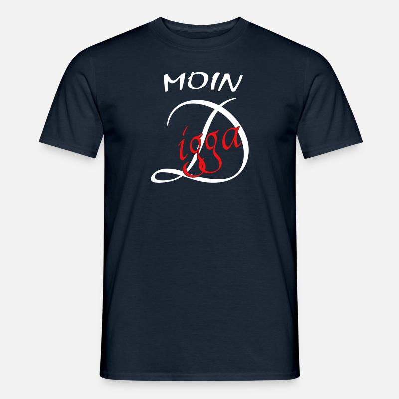 Moin Digga - Männer T-Shirt - Navy