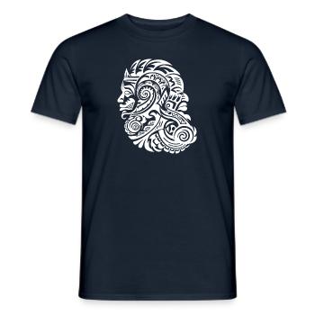 Kulturelle Tattoo Erzählungen in Maori Style - Männer T-Shirt - Navy - Vorne - AI Model Male 178 light (178cm)
