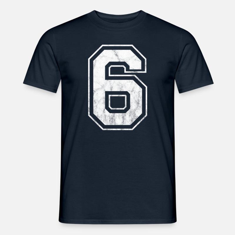 Nummer 6 - Männer T-Shirt - Navy