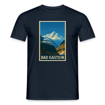 Sonnblick in Bad Gastein - Männer T-Shirt - Navy - Vorne - AI Model Male 178 light (178cm)
