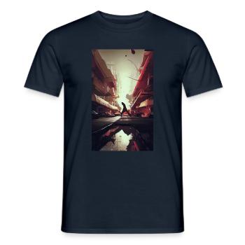 hero passion winner sports ai create - Männer T-Shirt - Navy - Vorne - AI Model Male 178 light (178cm)