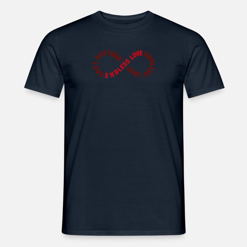 UNENDLICHE LIEBE - Männer T-Shirt - Navy