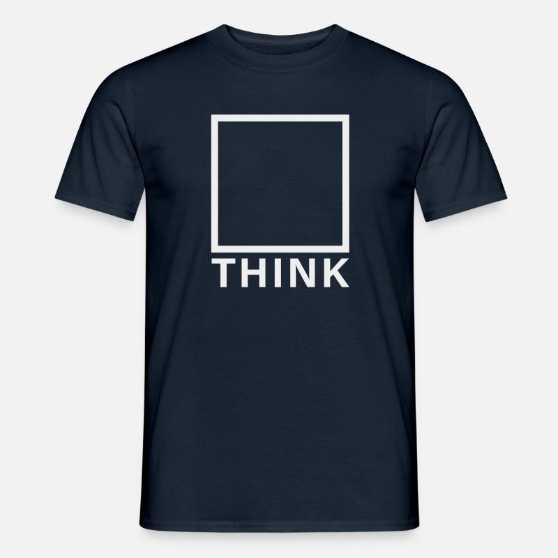 Think outside the box! - Männer T-Shirt - Navy