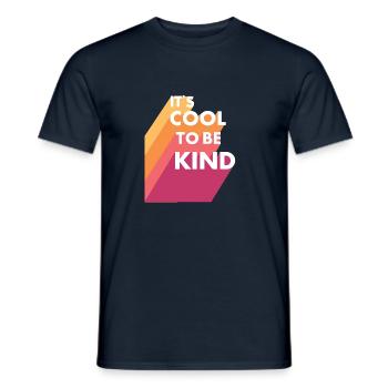 Es ist cool, nett zu sein - Männer T-Shirt - Navy - Vorne - AI Model Male 178 light (178cm)