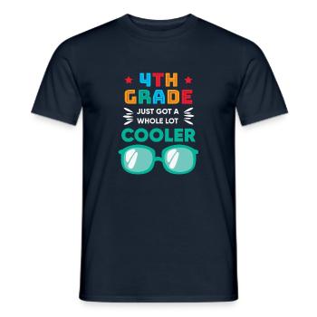 The 4th grade has just become much cooler - Men's T-Shirt - navy - Front - AI Model Male 178 light (178cm)