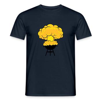 explosiver Grill - Männer T-Shirt - Navy - Vorne - AI Model Male 178 light (178cm)