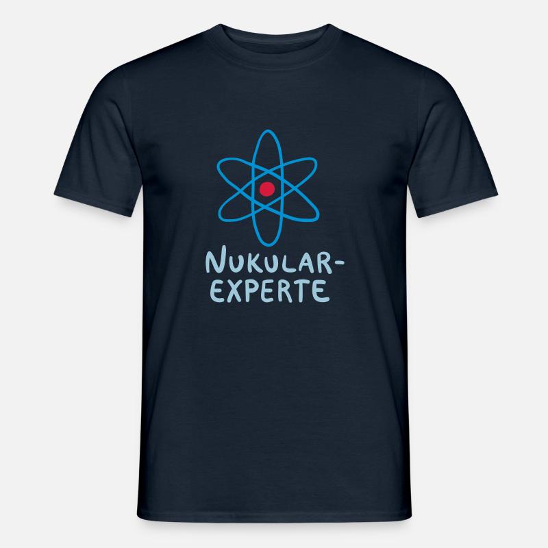 Nukular Experte - Männer T-Shirt - Navy