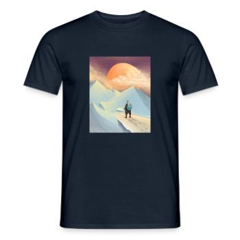 Thor se rend à Jotunheim - T-shirt homme - marine - Devant - AI Model Male 178 light (178cm)