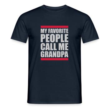 People Call Me Grandpa - Men's T-Shirt - navy - Front - AI Model Male 178 light (178cm)