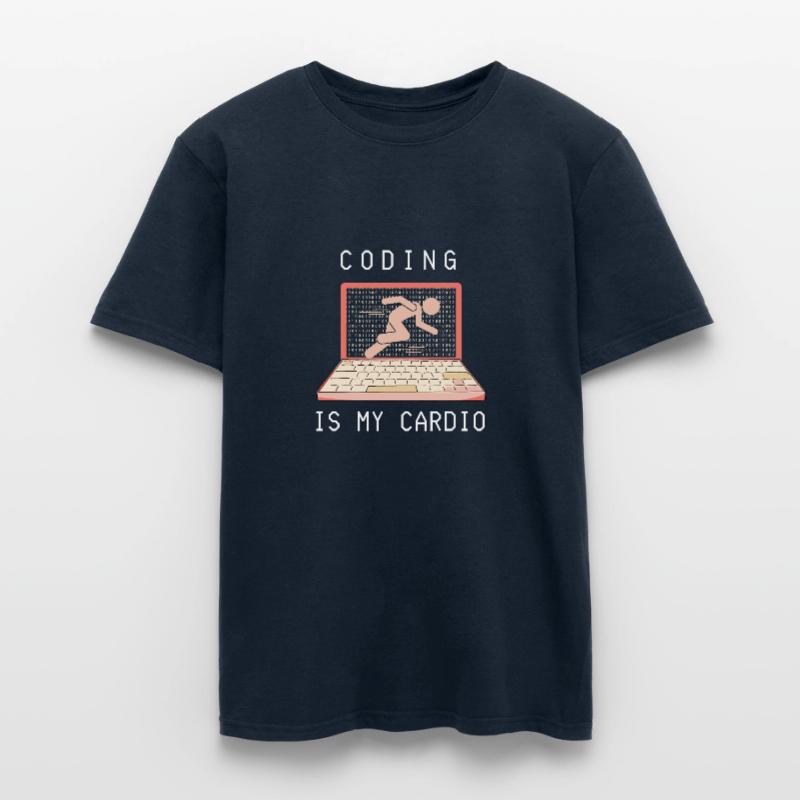 Coding is my cardio shirt for software developers Men's T-Shirt