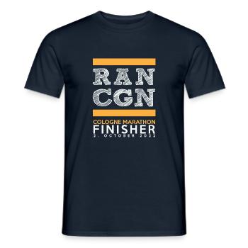 Cologne Boston 2022 Finisher Shirt - T-shirt homme - marine - Devant - AI Model Male 178 light (178cm)