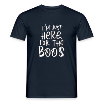 Je suis juste là pour les huées - T-shirt homme - marine - Devant - AI Model Male 178 light (178cm)