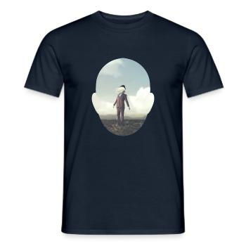 Wenn der Traum in meinem Kopf wahr wird - Männer T-Shirt - Navy - Vorne - AI Model Male 178 light (178cm)