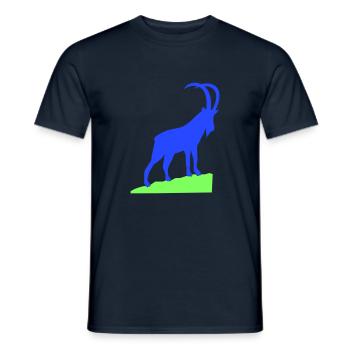 Capricorne - T-shirt homme - marine - Devant - AI Model Male 178 light (178cm)