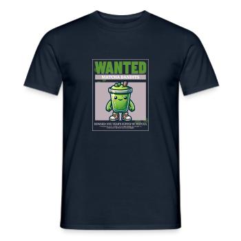 Wanta Matcha - T-shirt homme - marine - Devant - AI Model Male 178 light (178cm)