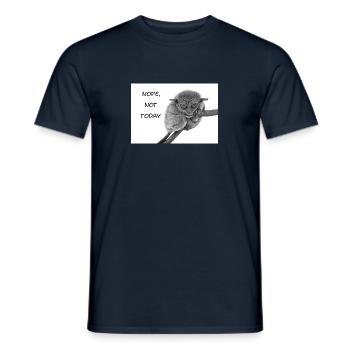 nope not today Tarsier Maki Affe Monkey - Männer T-Shirt - Navy - Vorne - AI Model Male 178 light (178cm)