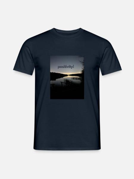 Positivity Seeblick - Männer T-Shirt - Navy