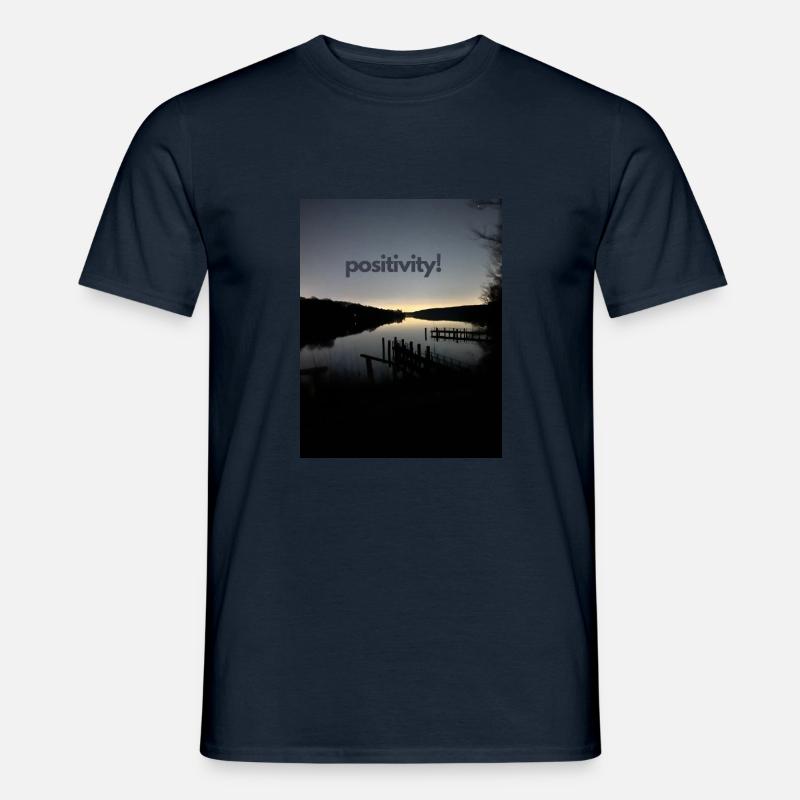 Positivity Seeblick - Männer T-Shirt - Navy