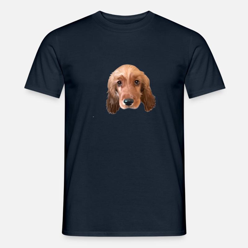 Cocker Spaniel Hund - Männer T-Shirt - Navy