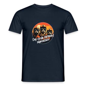 Cool Meerkat Drôle Suricate Dire - T-shirt homme - marine - Devant - AI Model Male 178 light (178cm)