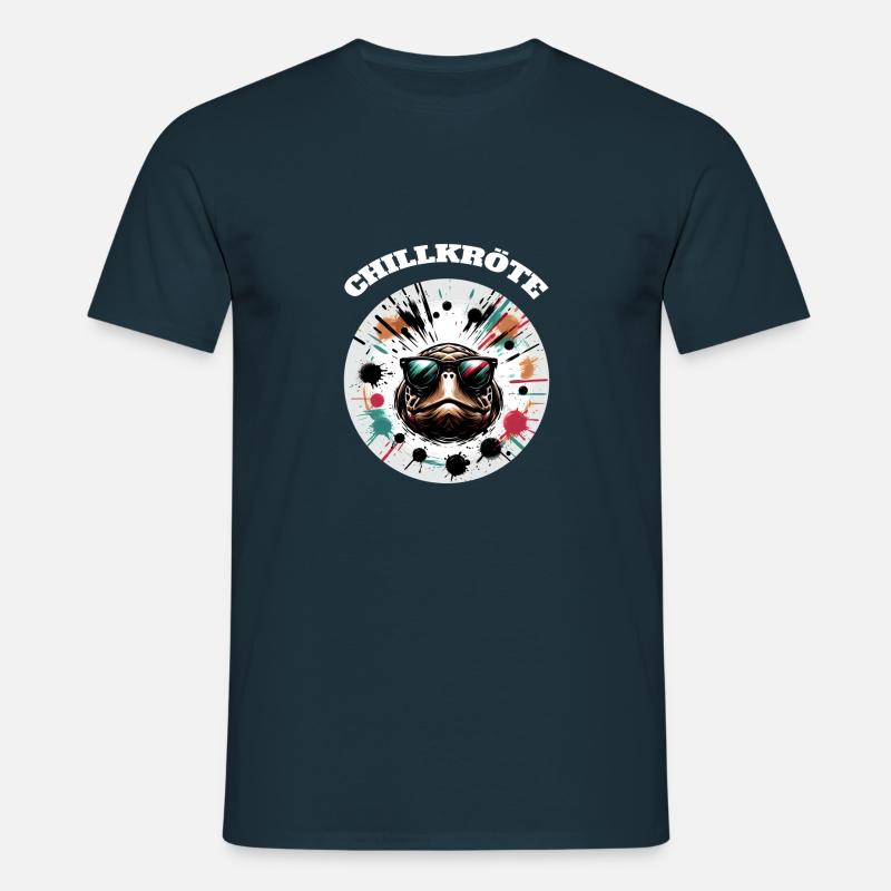 Chill Toad Turtle - Men's T-Shirt - navy