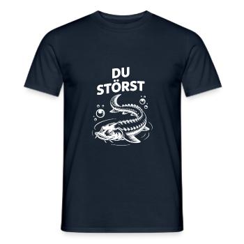 Stör angeln Sportfischen - Du störst. Stördesign - Männer T-Shirt - Navy - Vorne - AI Model Male 178 light (178cm)