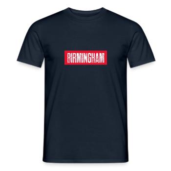 Birmingham - Men's T-Shirt - navy - Front - AI Model Male 178 light (178cm)