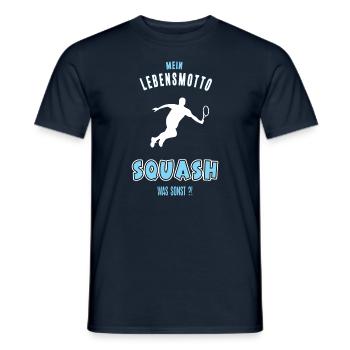 Squash Squasher Squashen Squashspieler Squasher - Männer T-Shirt - Navy - Vorne - AI Model Male 178 light (178cm)