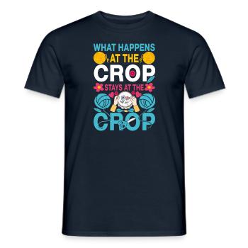 Funny Scrapbooking Hand Crafting - Men's T-Shirt - navy - Front - AI Model Male 178 light (178cm)