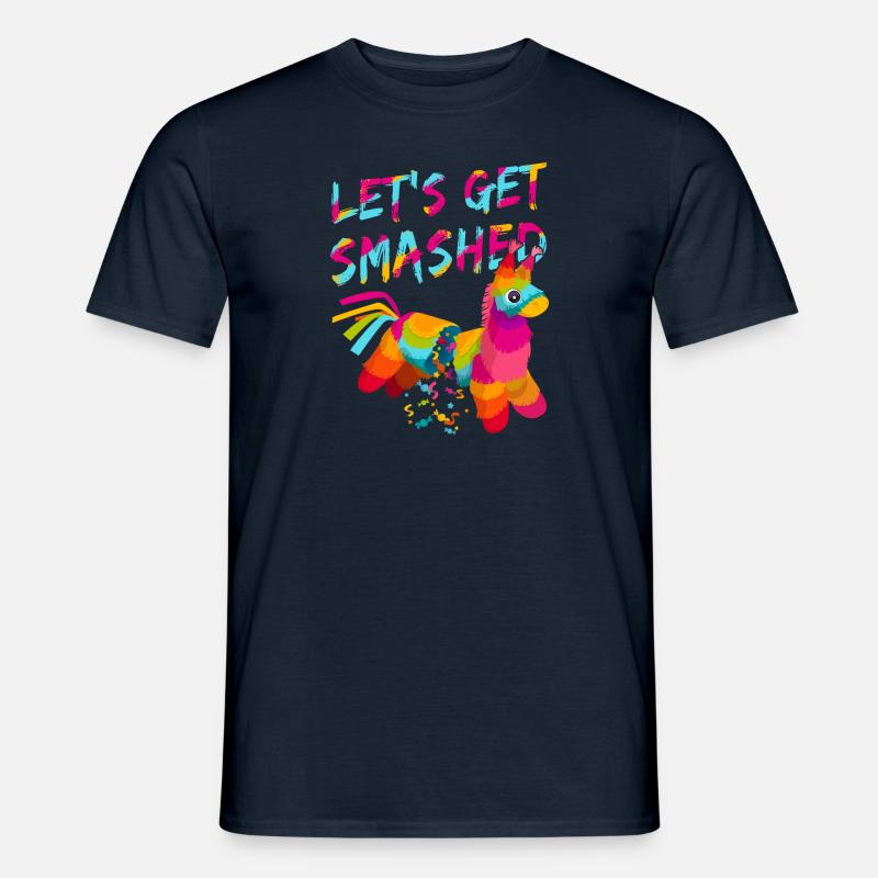 Let's Get Smashed Pinata - Männer T-Shirt - Navy