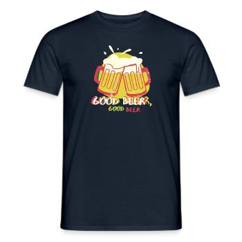 Gutes Bier - Männer T-Shirt - Navy - Vorne - AI Model Male 178 light (178cm)