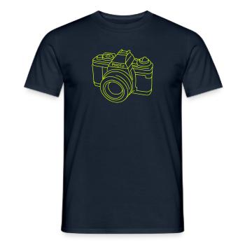 Appareil photo Camera (SLR) - T-shirt homme - marine - Devant - AI Model Male 178 light (178cm)