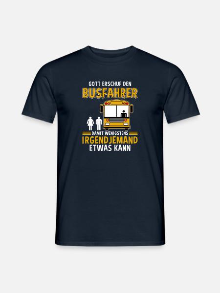 Busfahrer Linienbus Schulbus Reisebus Bus Beruf - Männer T-Shirt - Navy