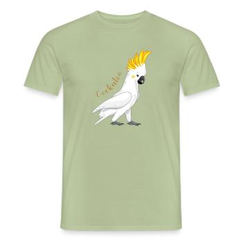 Cockatoo - Men's T-Shirt - sage - Front - AI Model Male 178 light (178cm)